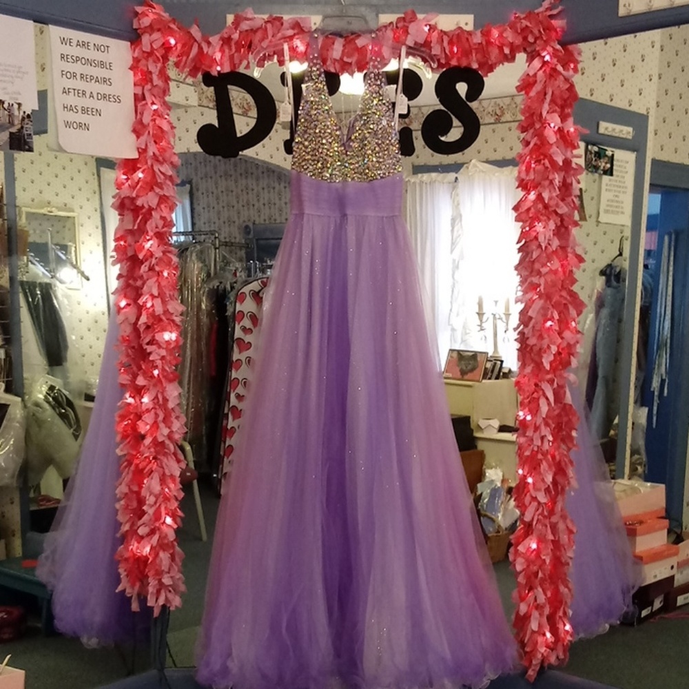 Tiffany Designs Purple Prom Dress